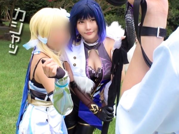 【コスプレ爆乳娘】『コスプレのままエッチしよ♡』隠れエロいレイヤーがホテルで発情！肉感的な巨尻をフリフリ、着衣のまま激しく腰振りセックス！