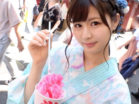 【浴衣美少女】キュートな女の子がメス汁垂れ流し！パイパン敏感マ○コを激しく責められ、快感に耐えきれず大噴射！
